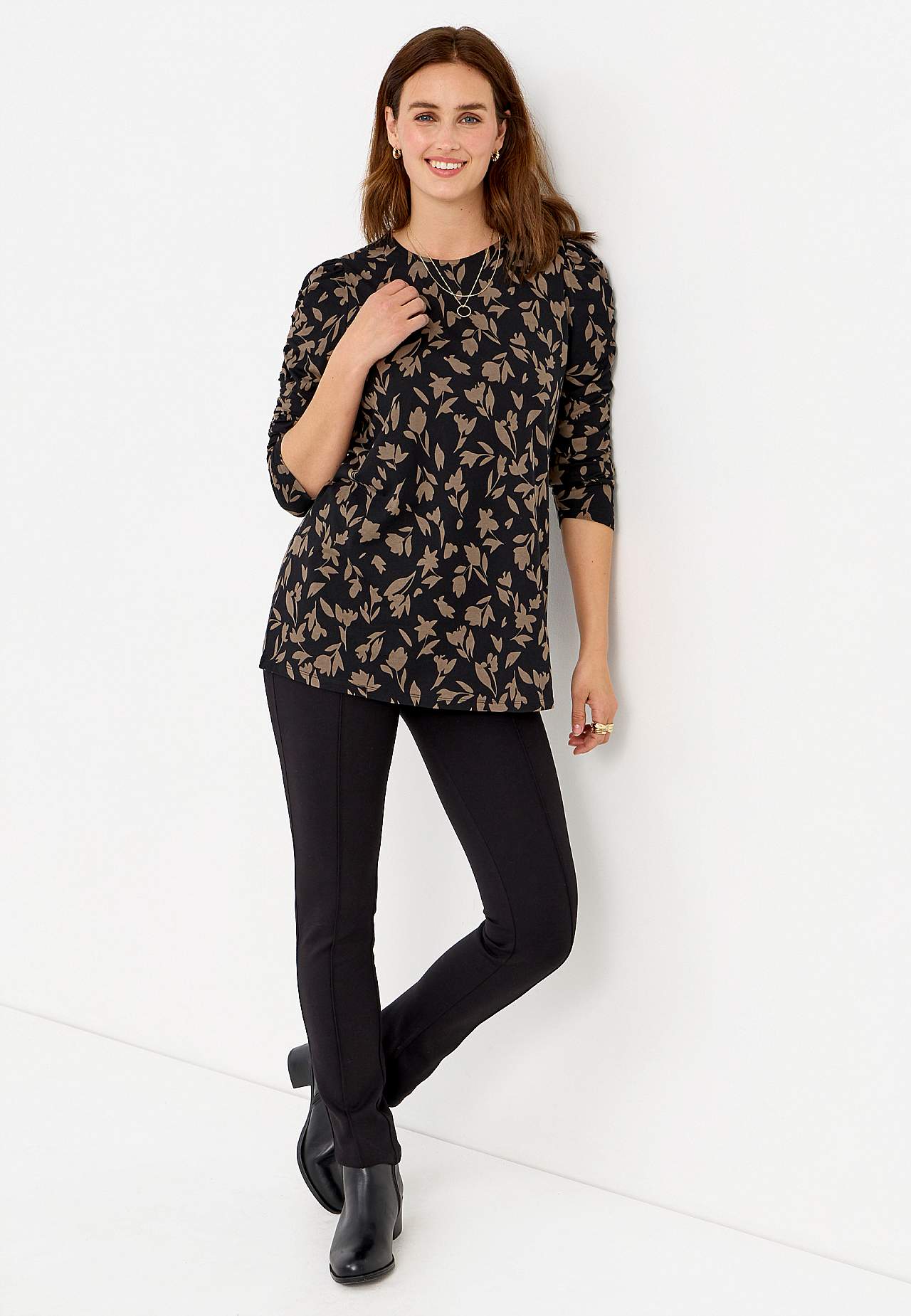 Mønstret jerseytunika