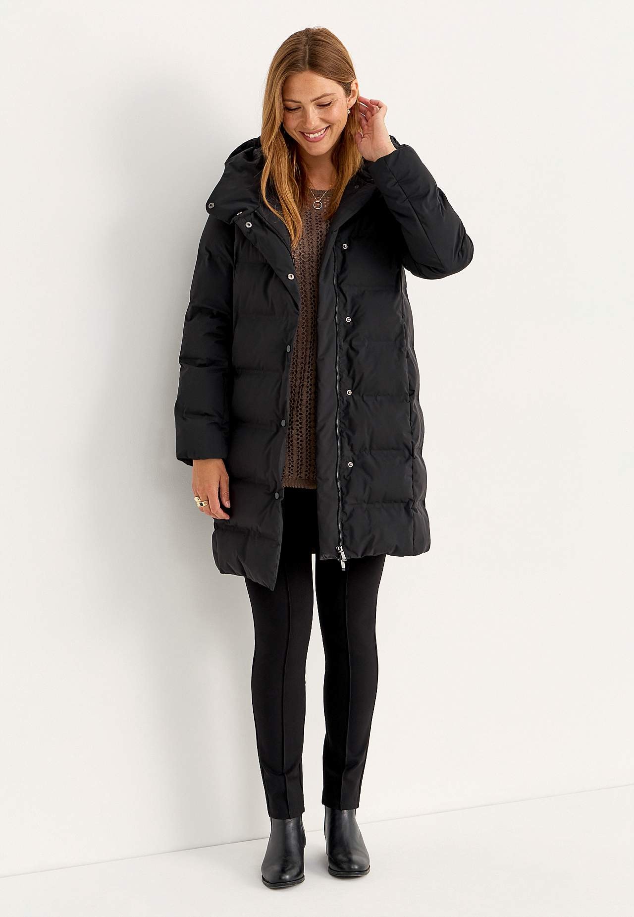 Jakke med dunfølelse