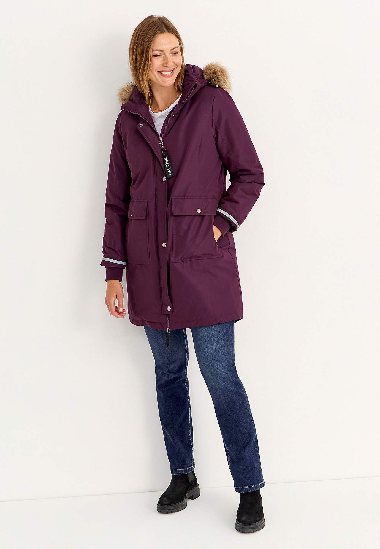 Varm-foret parkas Ice