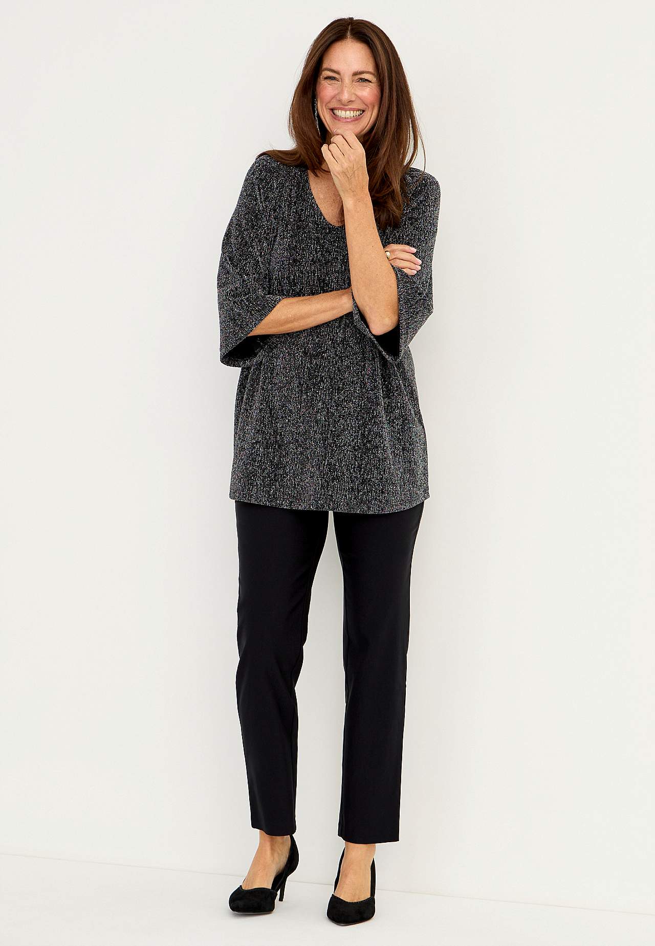 Festtunika med glittertråder