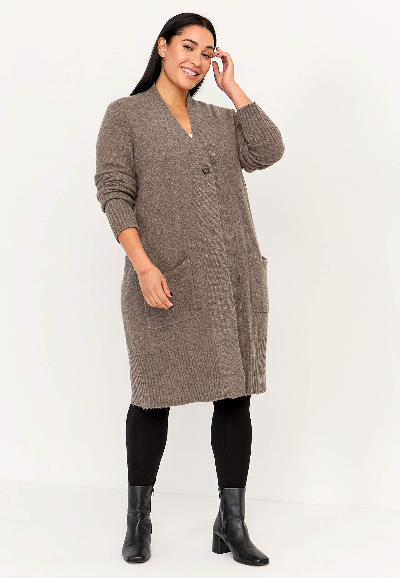 Myk, lang cardigan Harriet