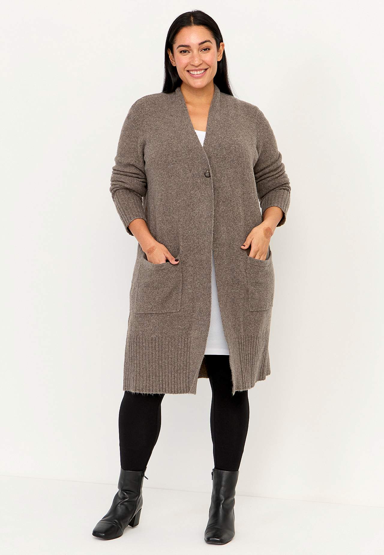 Myk, lang cardigan Harriet