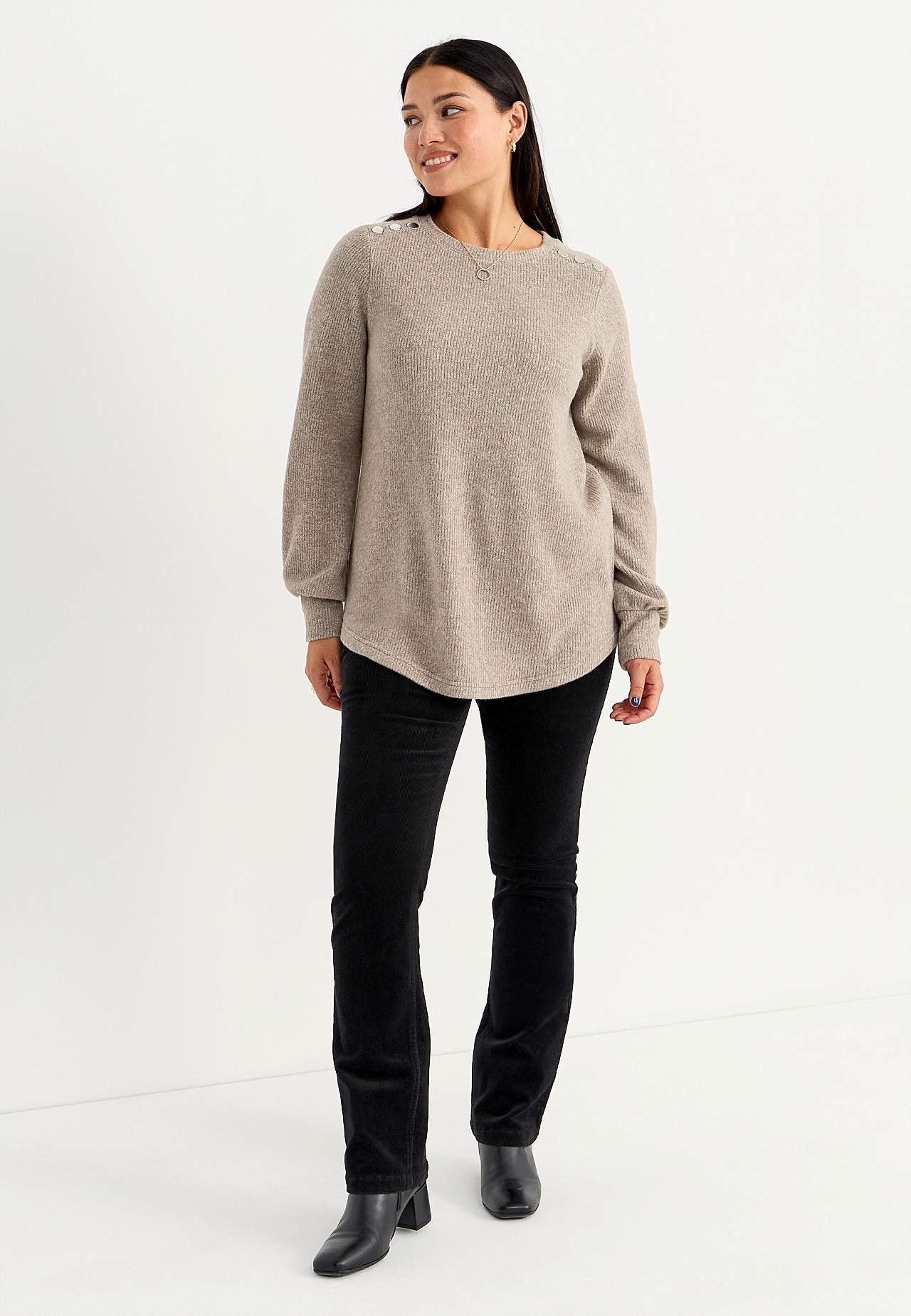 Stretchy kordfløyelsbukse