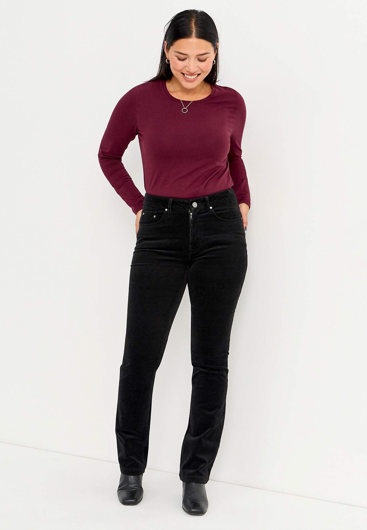 Stretchy kordfløyelsbukse