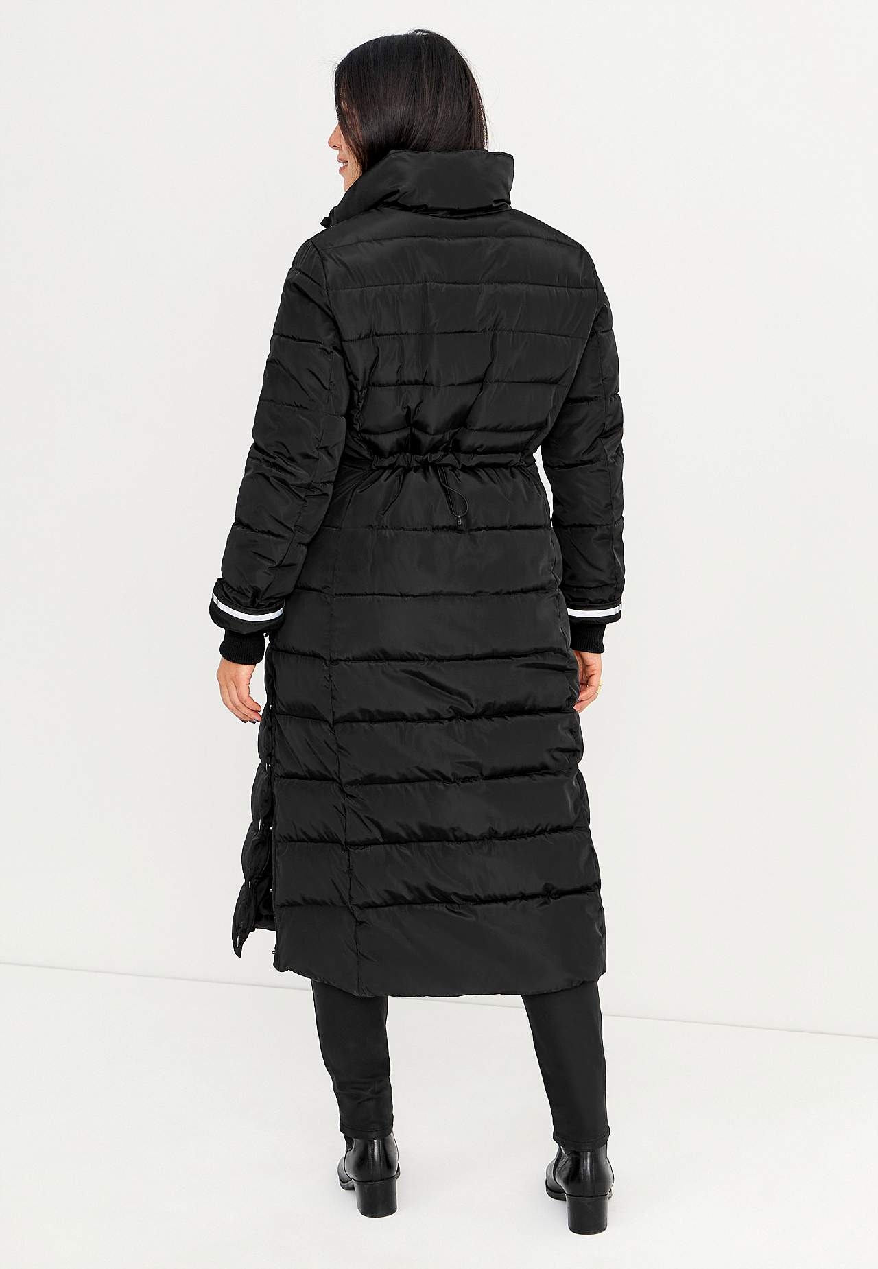 Lang, polstret kåpe