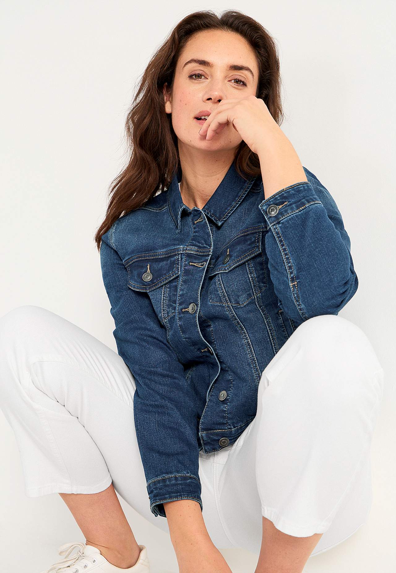 Denimjakke med stretch