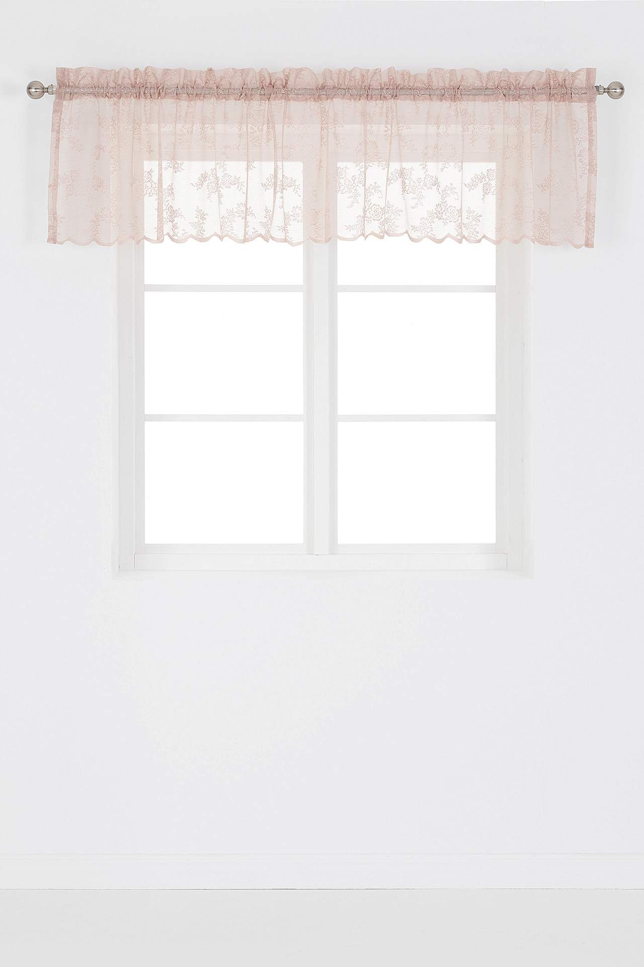 Mønstret blondegardin