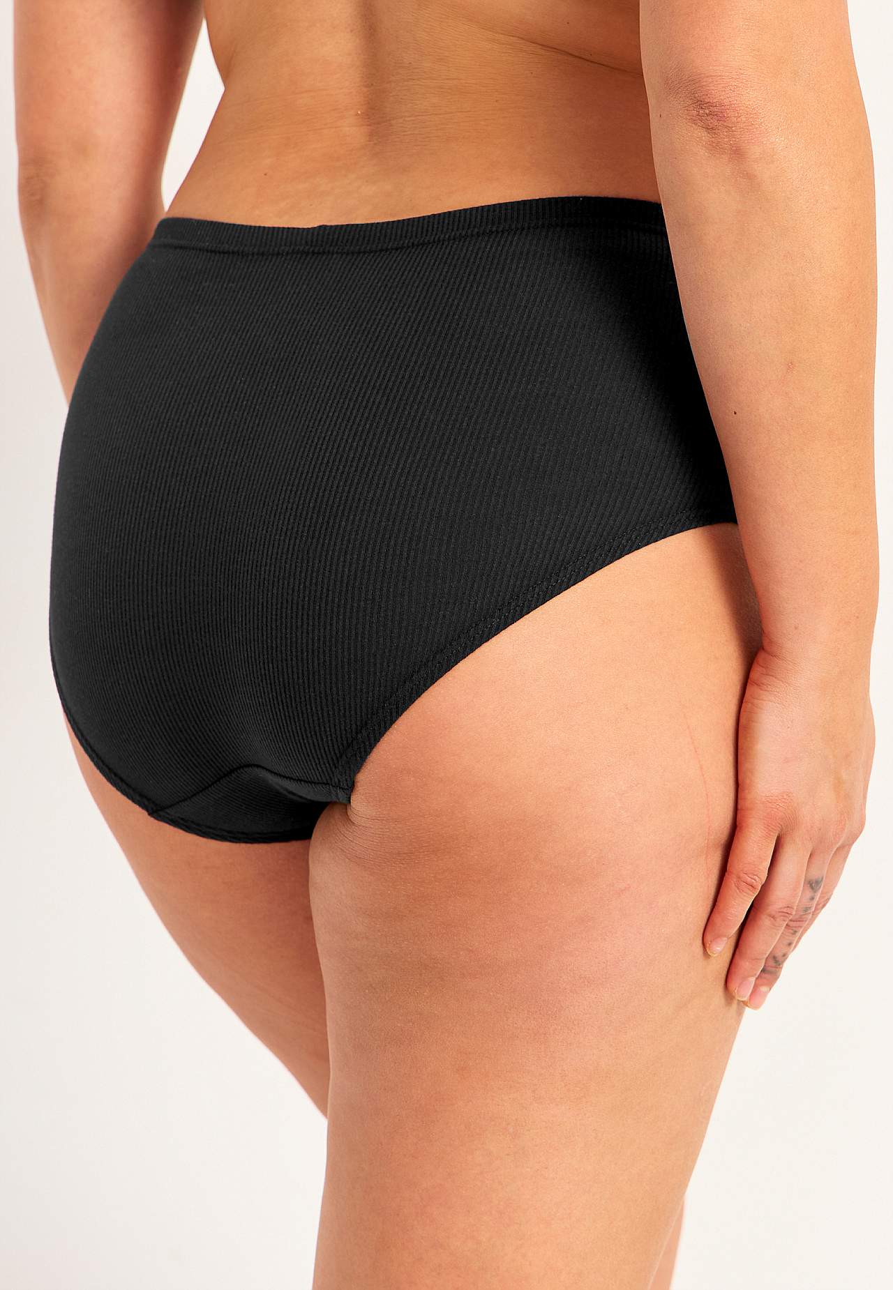 Ribbet dametruser i bomull Lisa 6-pack