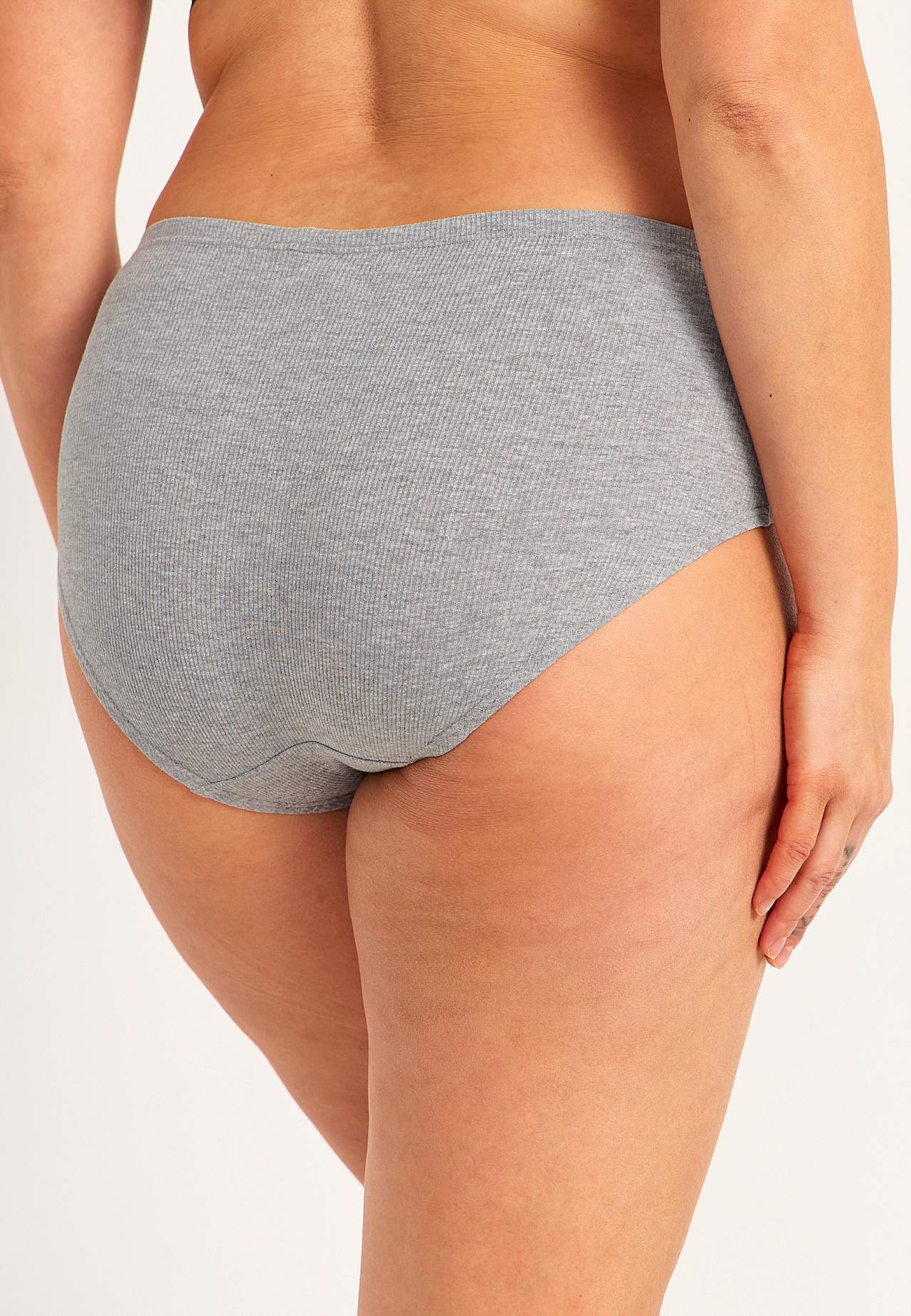 Ribbet dametruser i bomull Lisa 6-pack