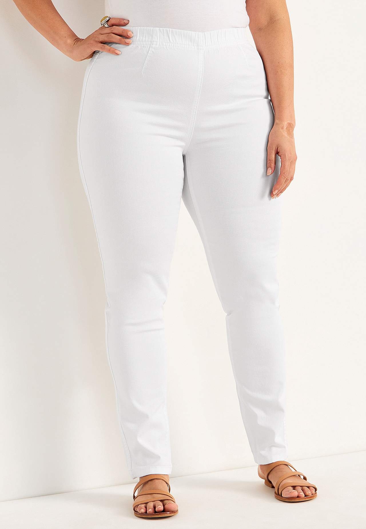 Jeggings med smale bein