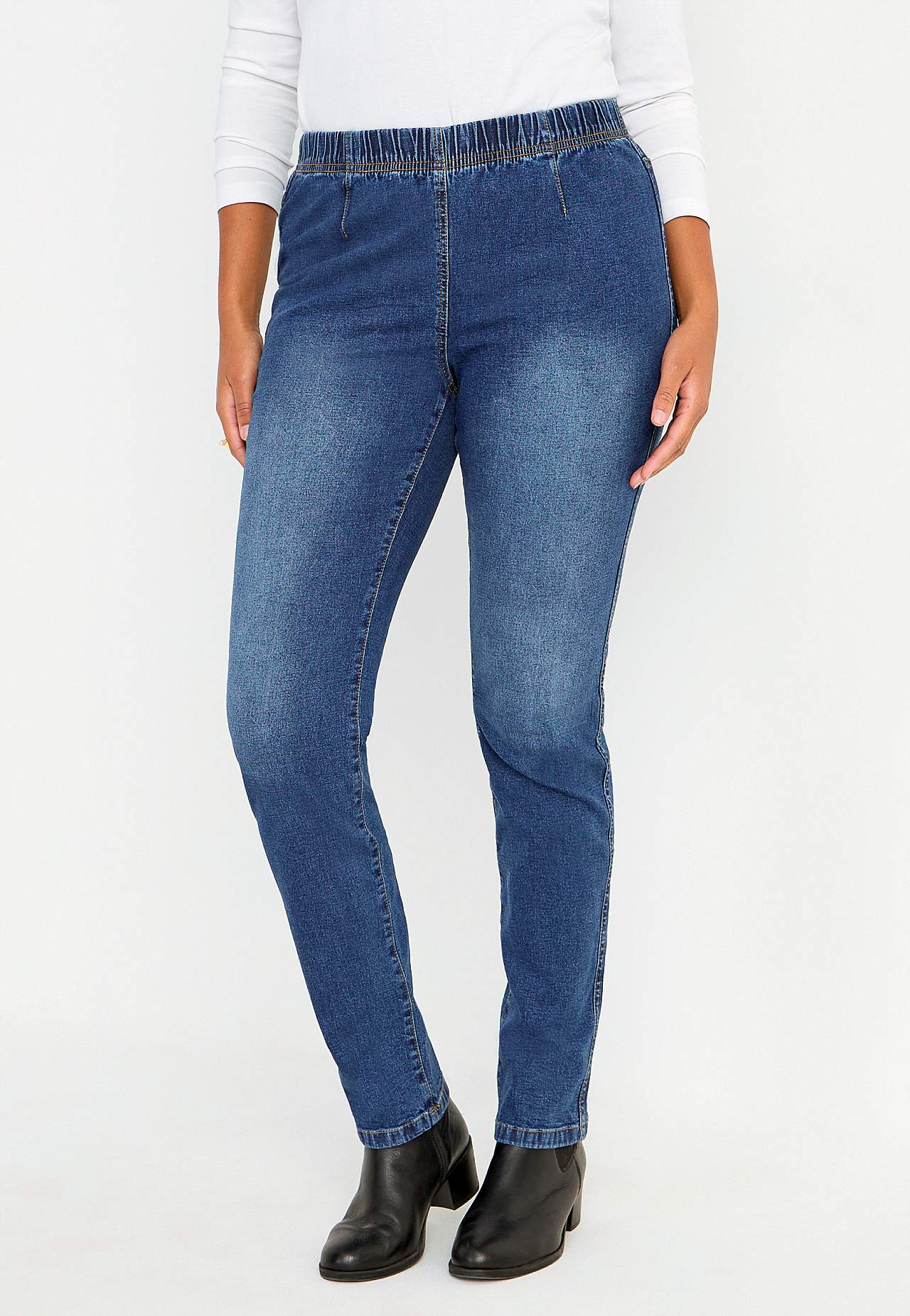 Jeggings med smale bein