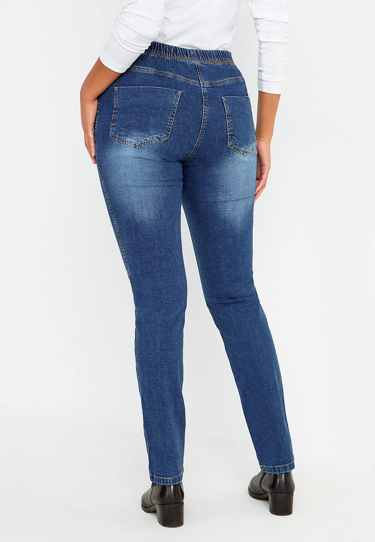 Jeggings med smale bein