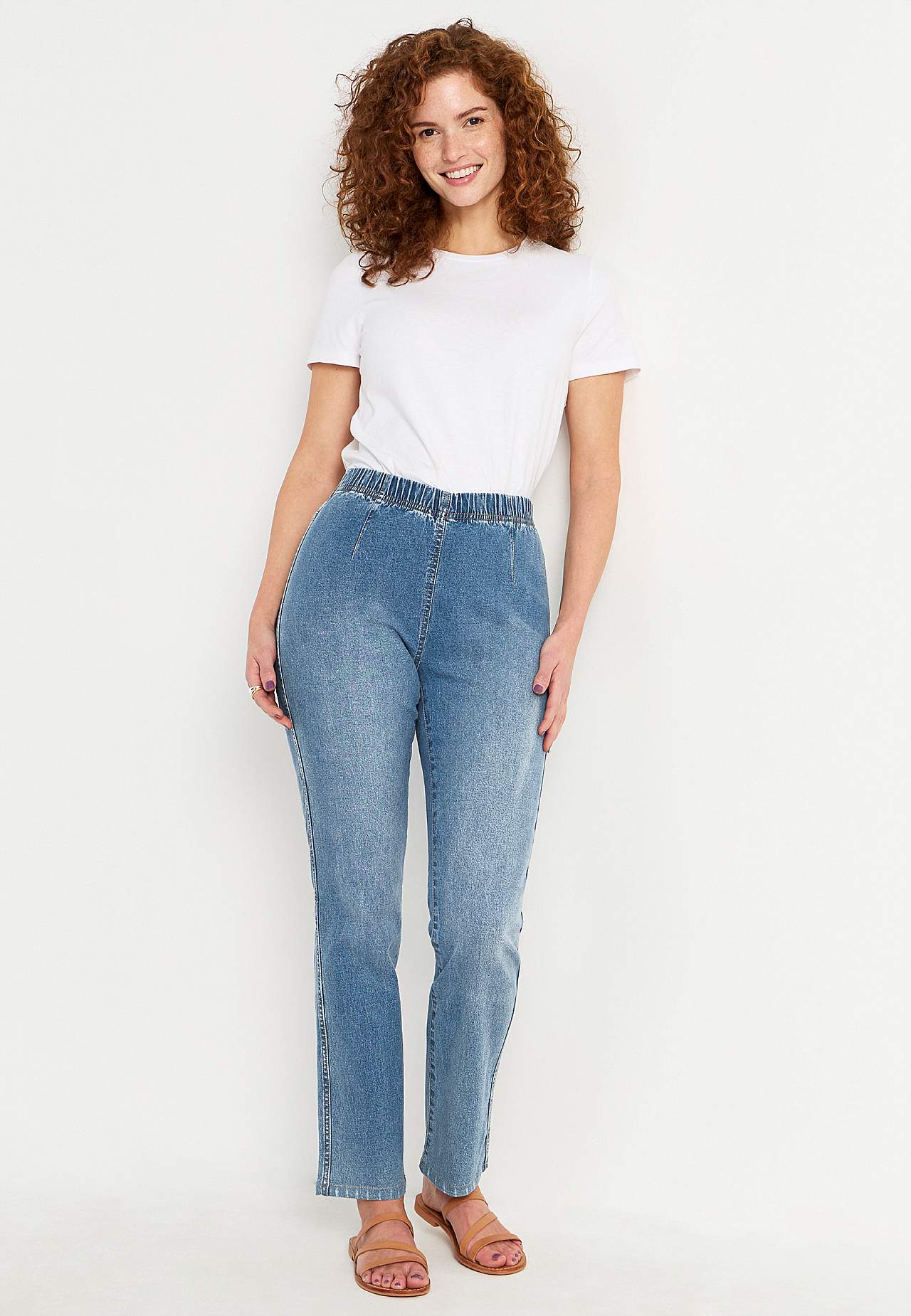 Jeggings med smale bein
