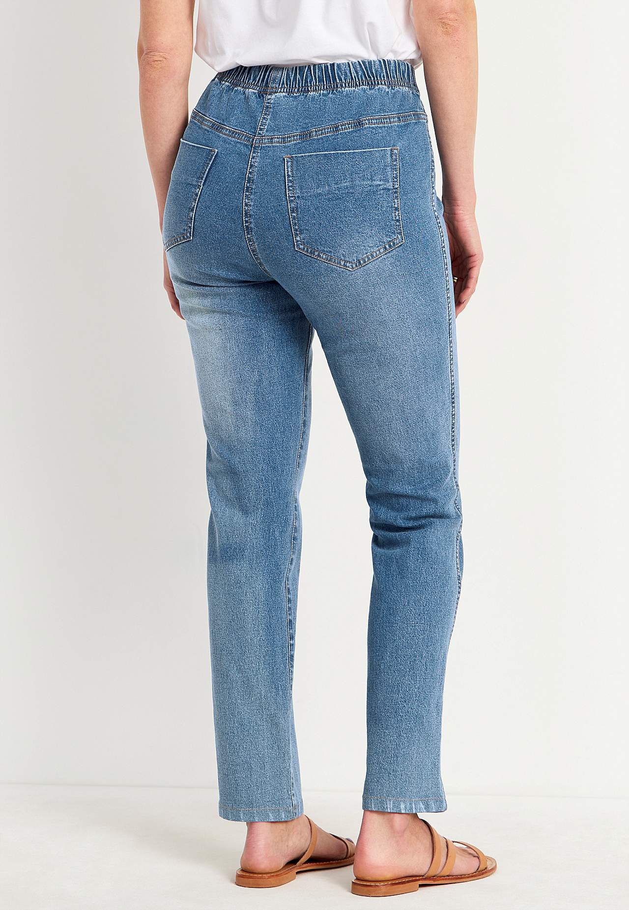 Jeggings med smale bein