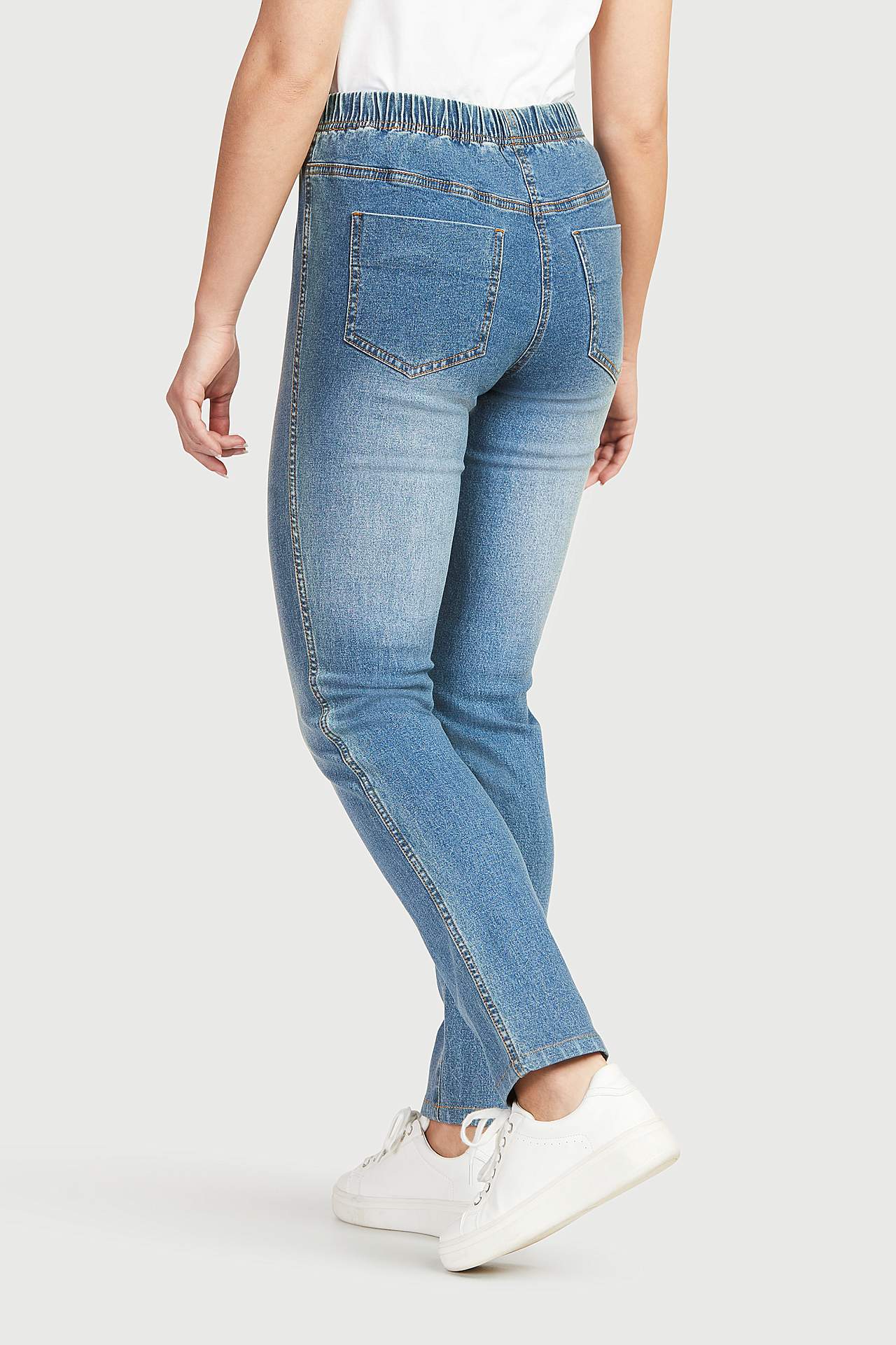 Jeggings med smale bein