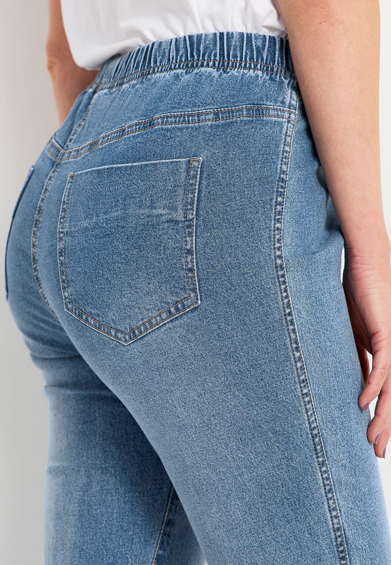 Jeggings med smale bein