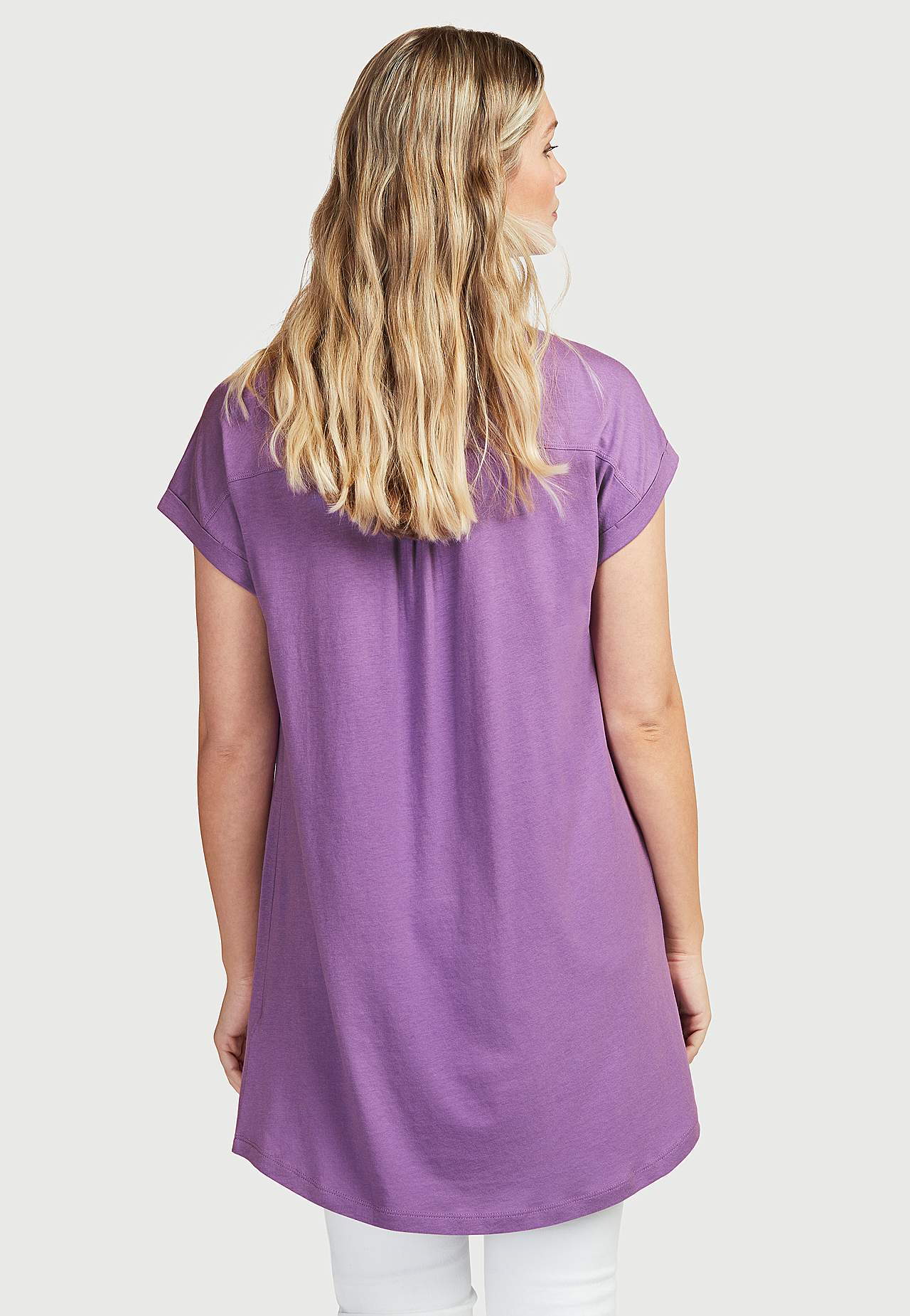 Jerseytunika med metalliske knapper