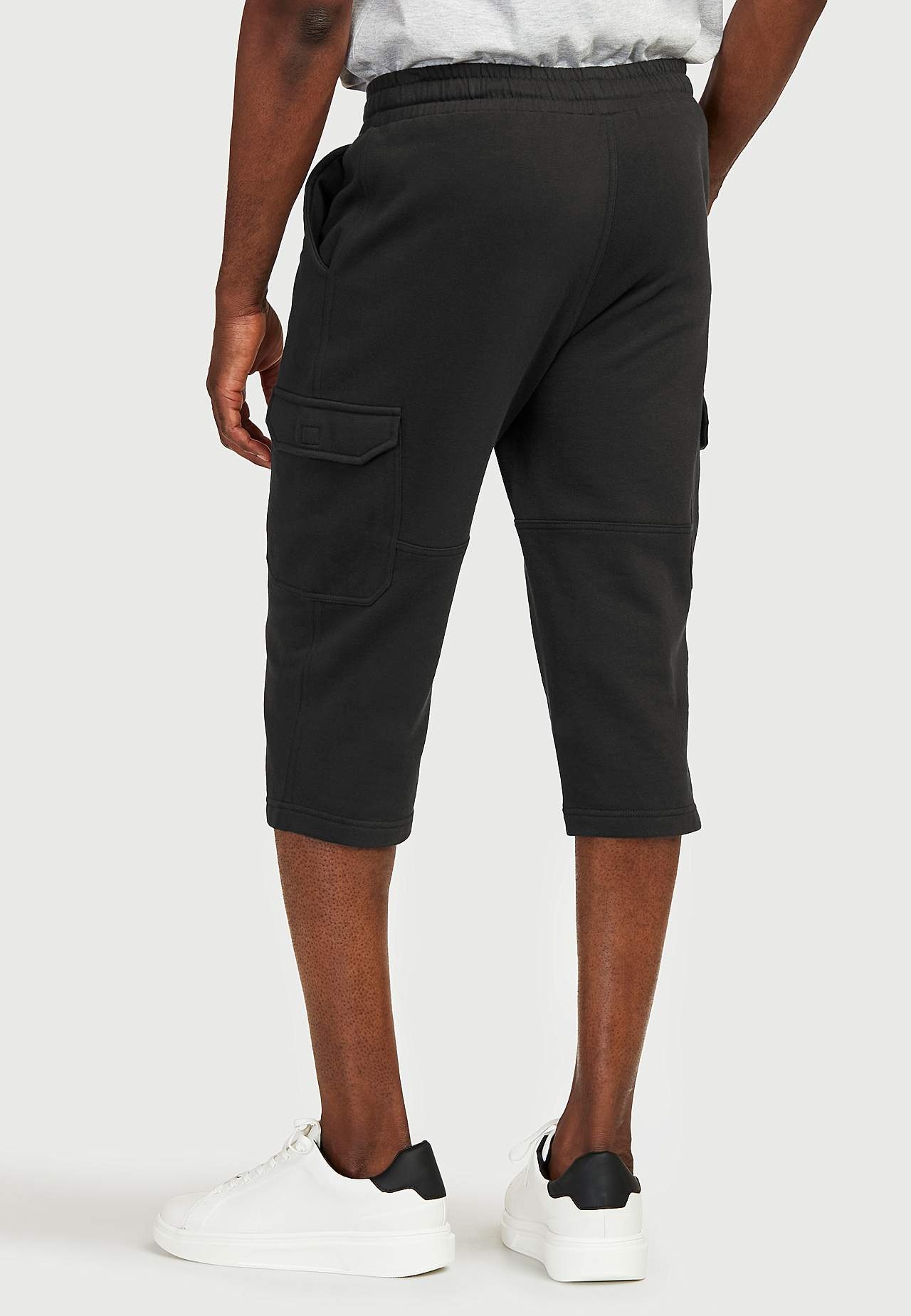 Lang sweatshirt-shorts med cargolommer Smarty