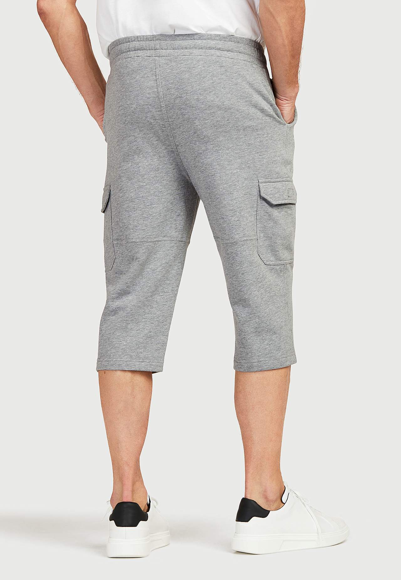 Lang sweatshirt-shorts med cargolommer Smarty