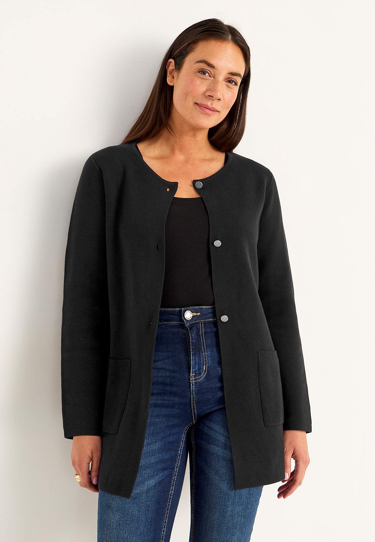 Cardigan i bomull
