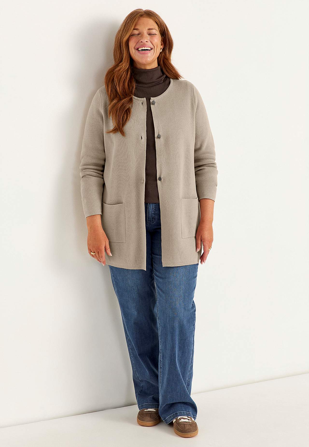 Cardigan i bomull