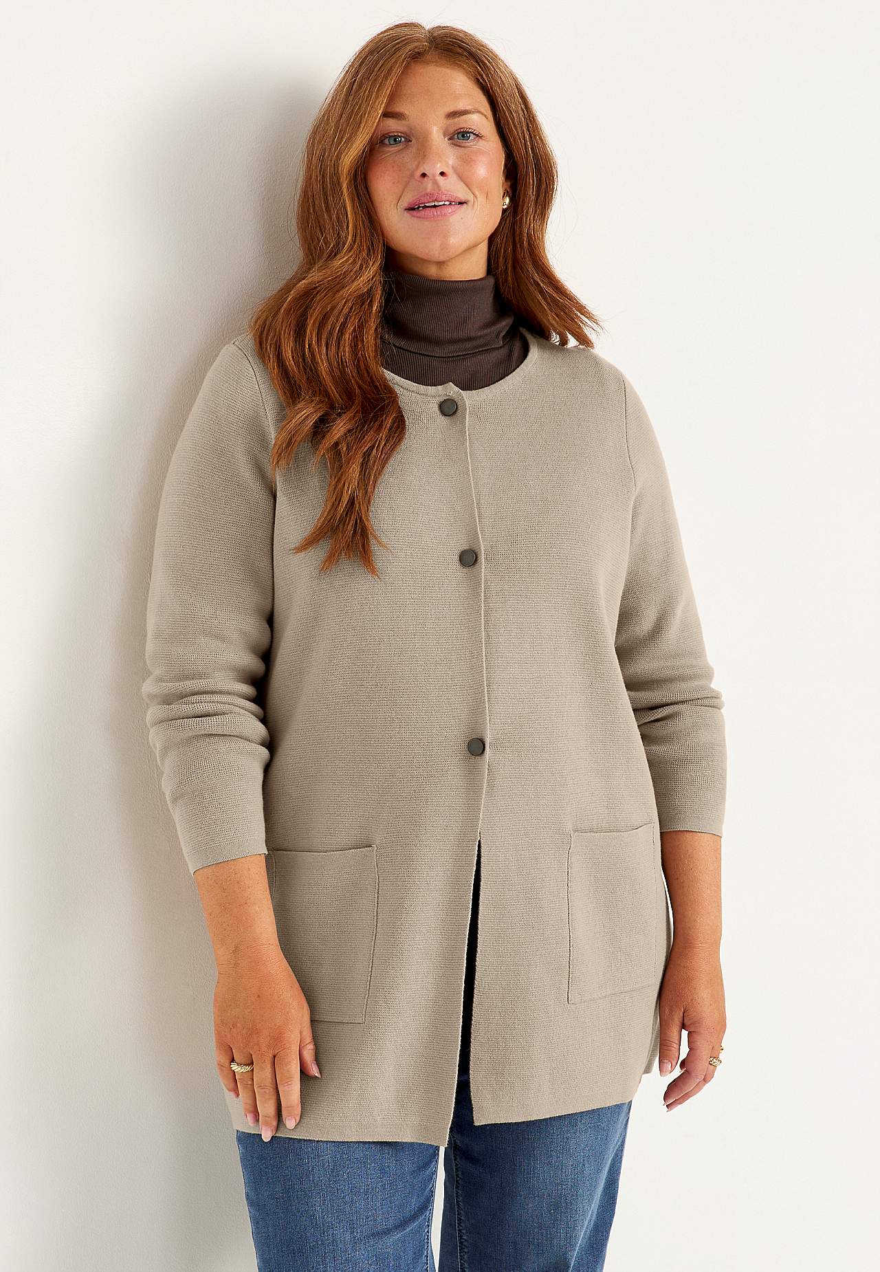 Cardigan i bomull