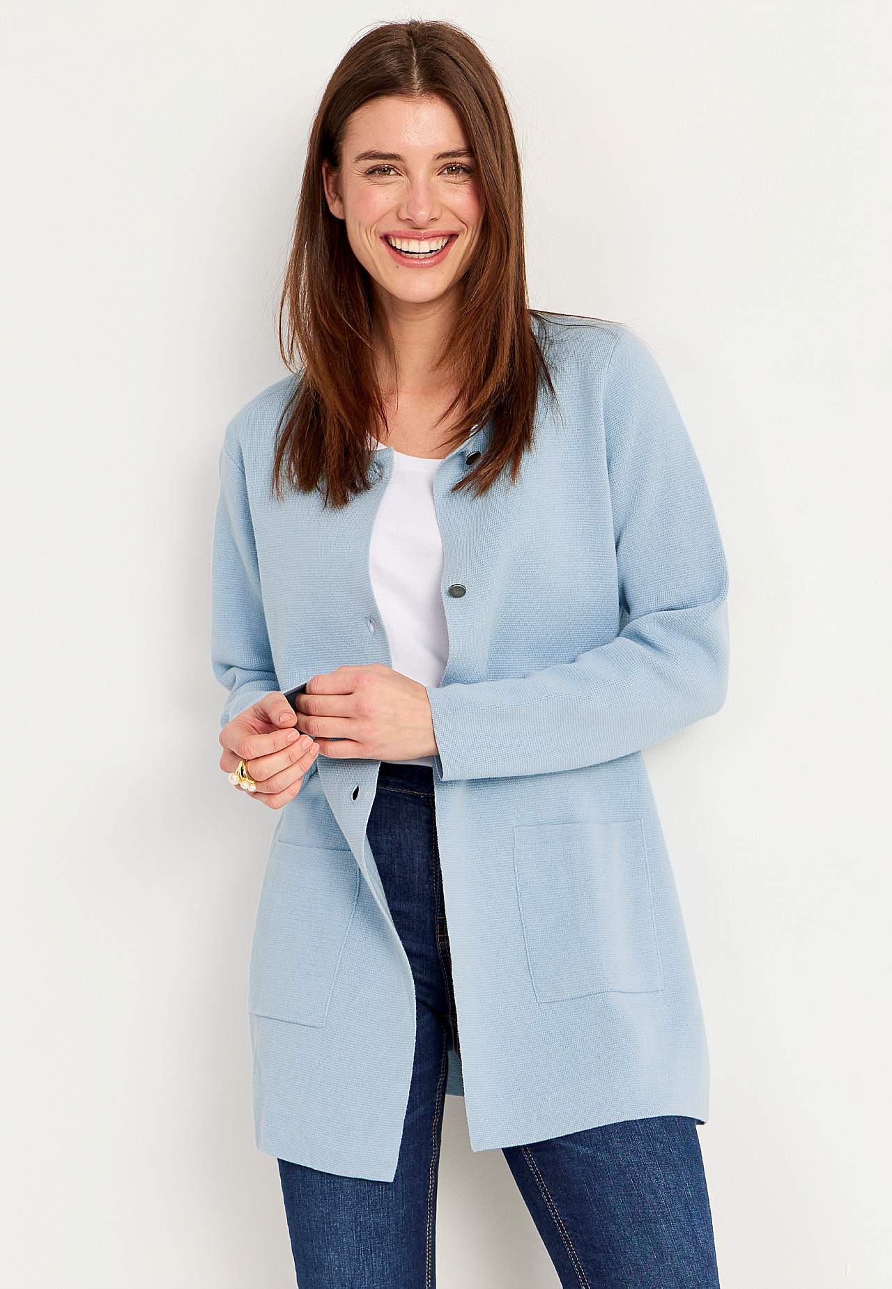 Cardigan i bomull