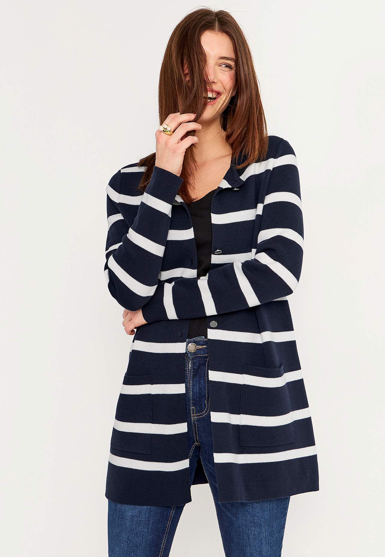 Cardigan i bomull