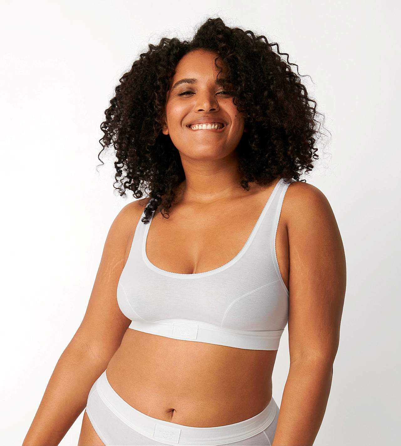 Myk BH-topp i bomull Double Comfort