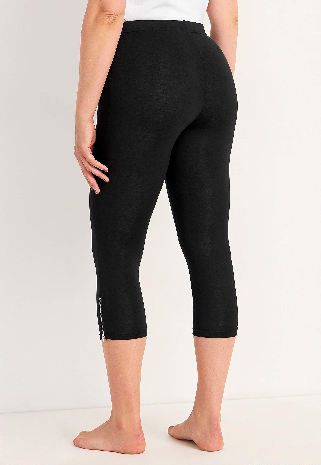Caprileggings med glidelåser Moa