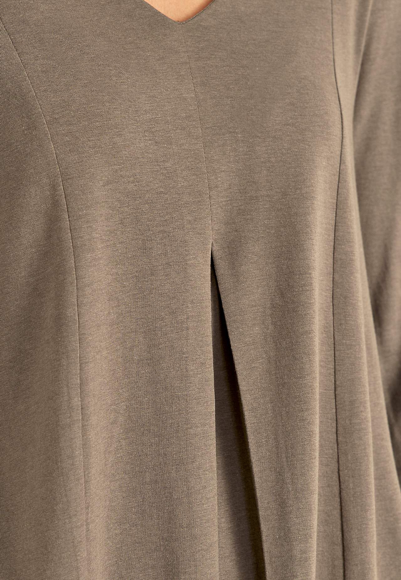 Jerseytunika med krøllet detalj