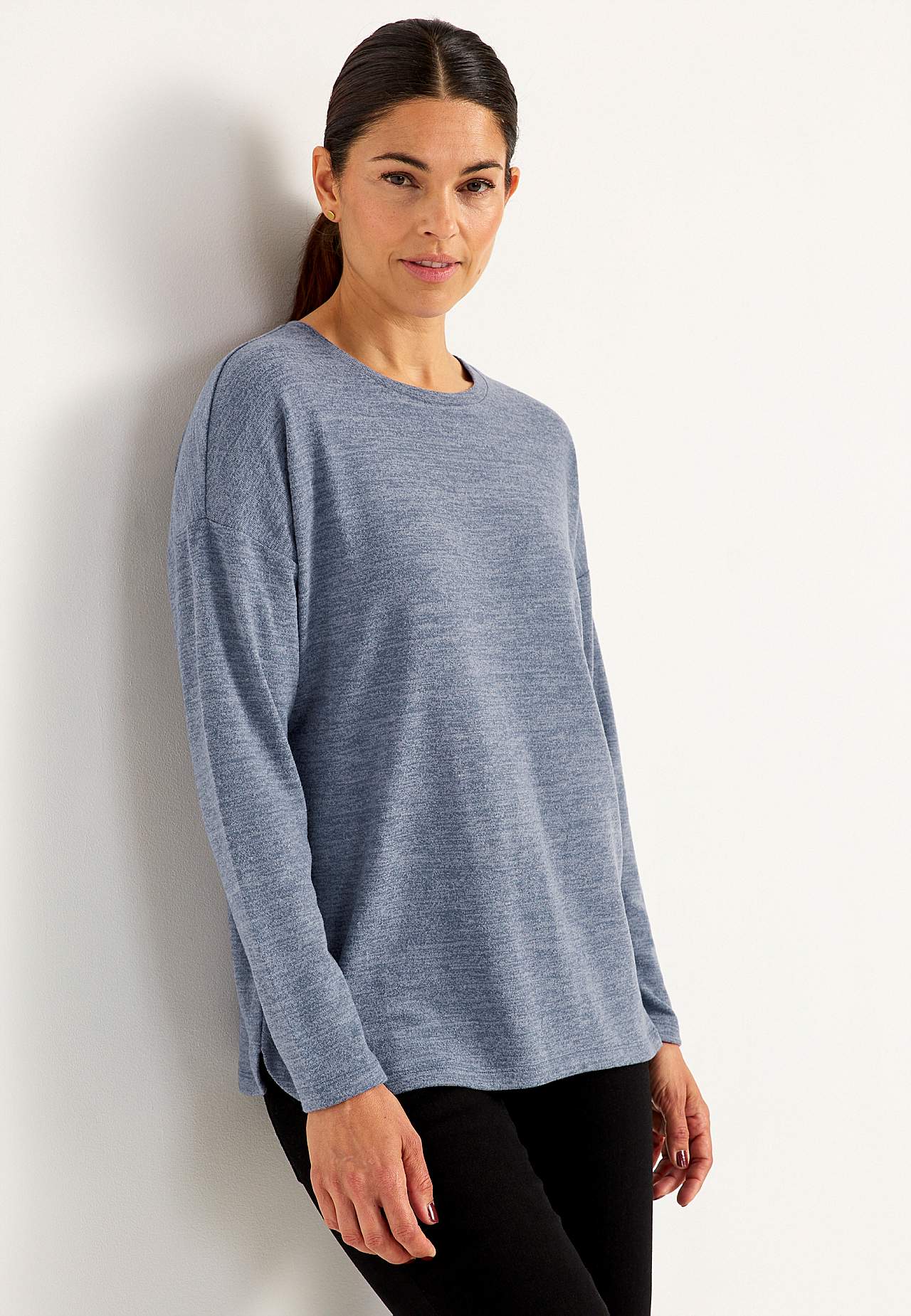 Supermyk, langermet jerseytopp
