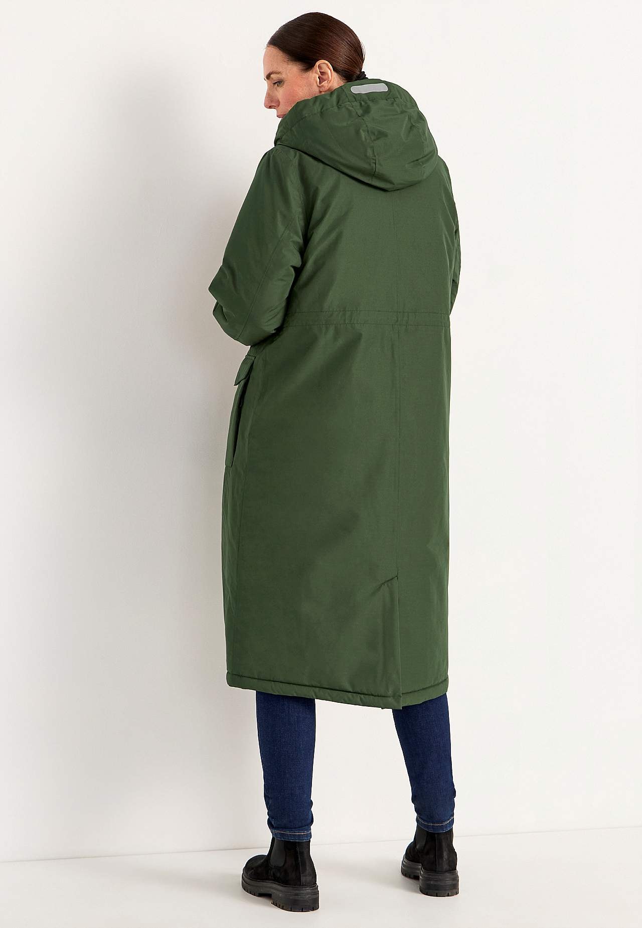 Funksjonell, varm-foret, lang parkas