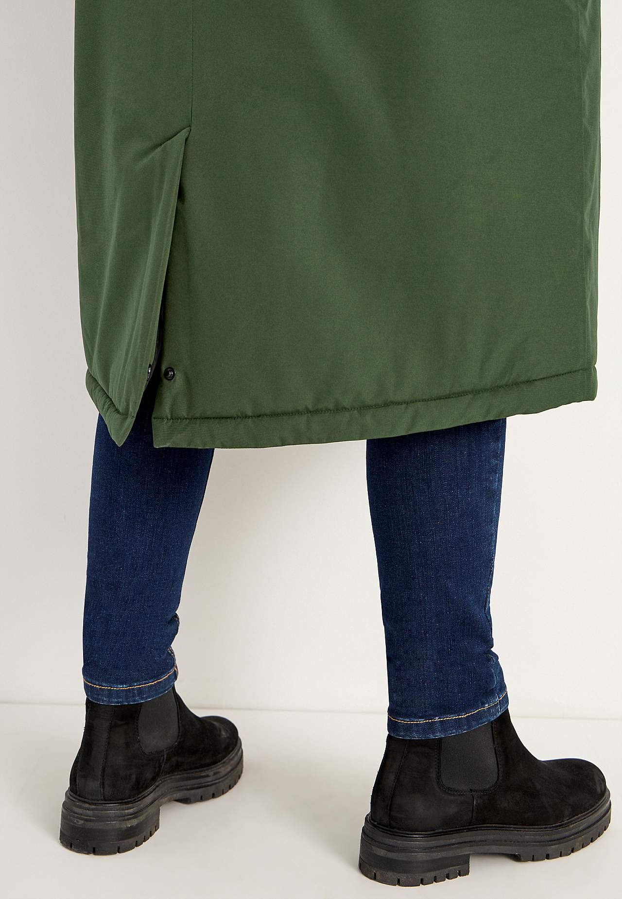 Funksjonell, varm-foret, lang parkas