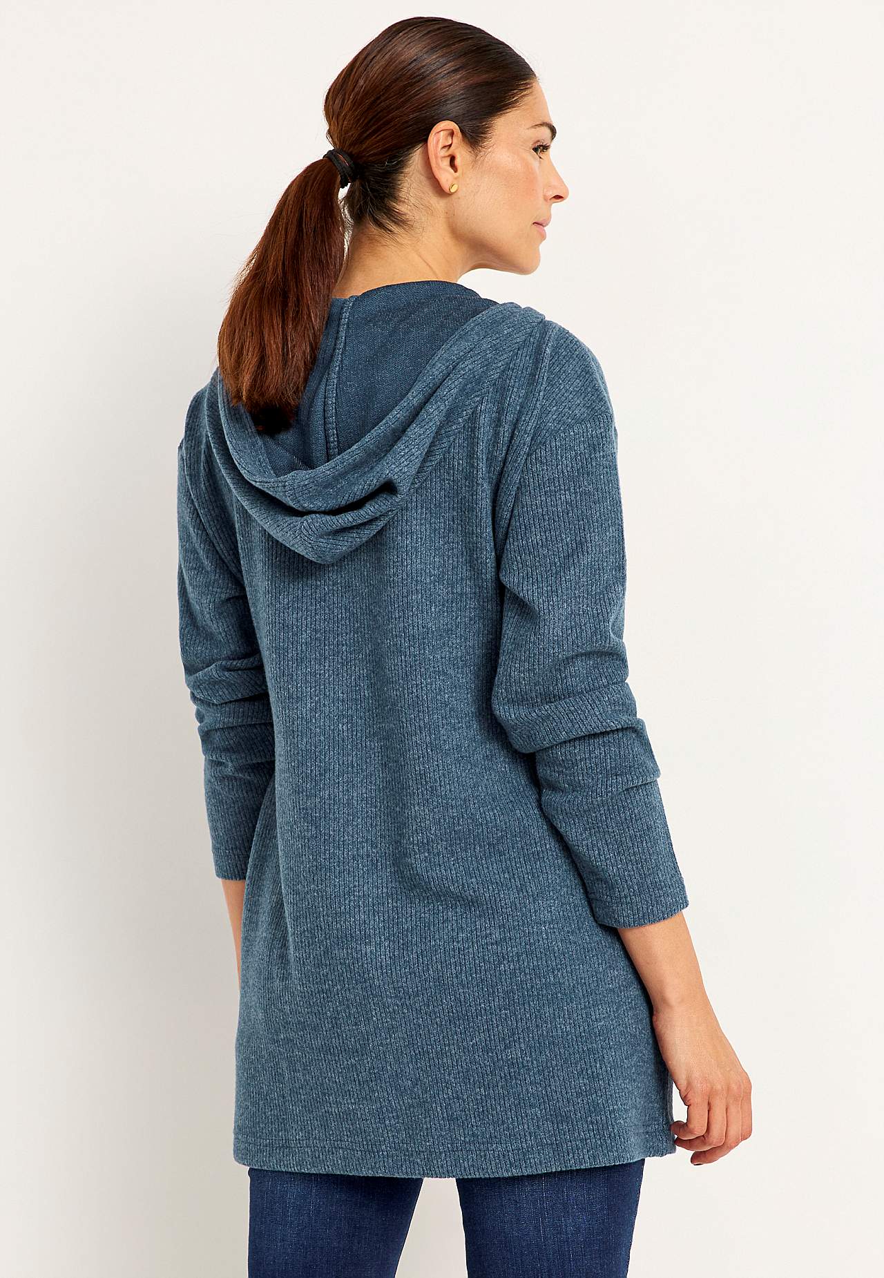 Supermyk lang cardigan med lommer