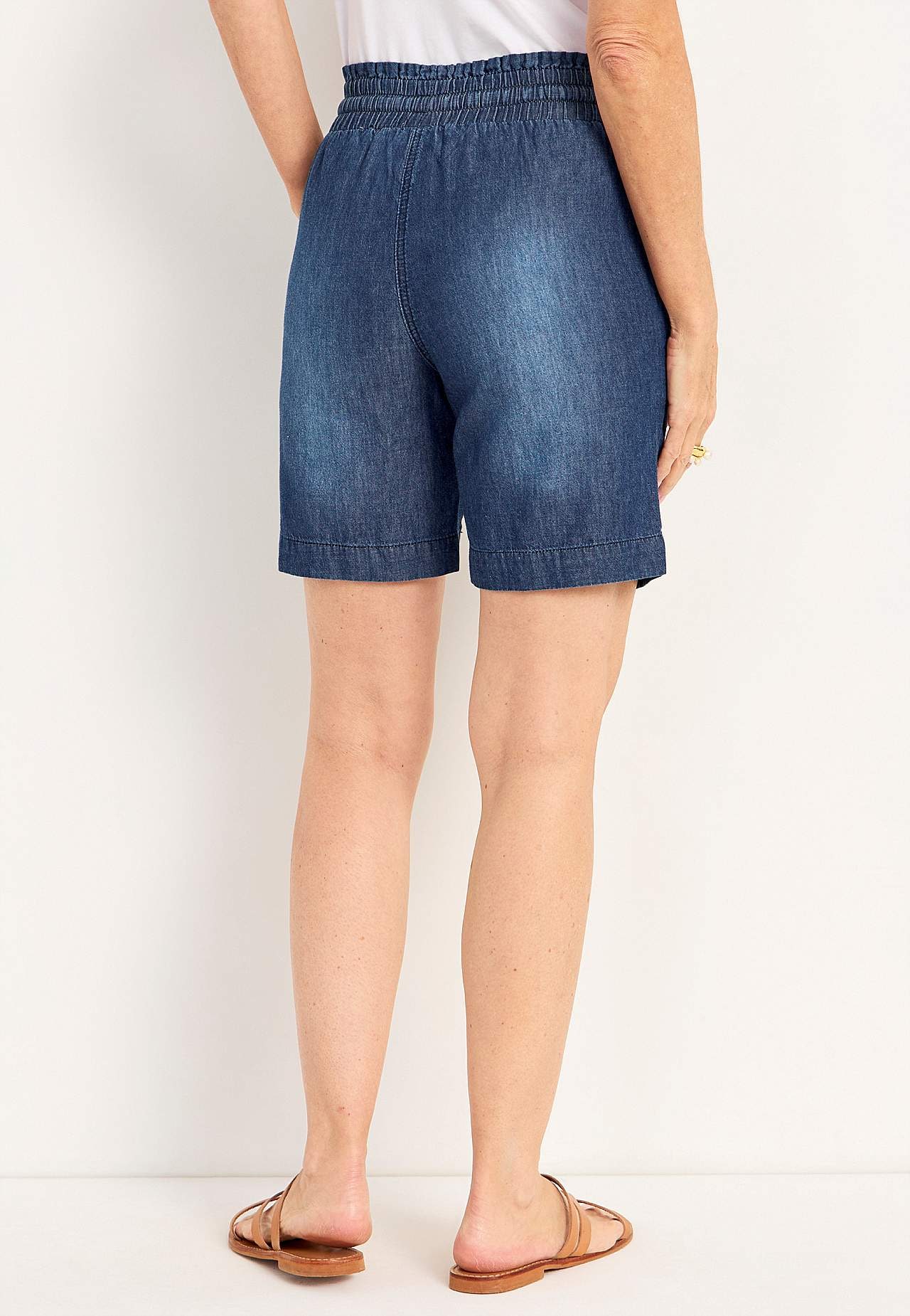 Shorts i vasket denim Jade