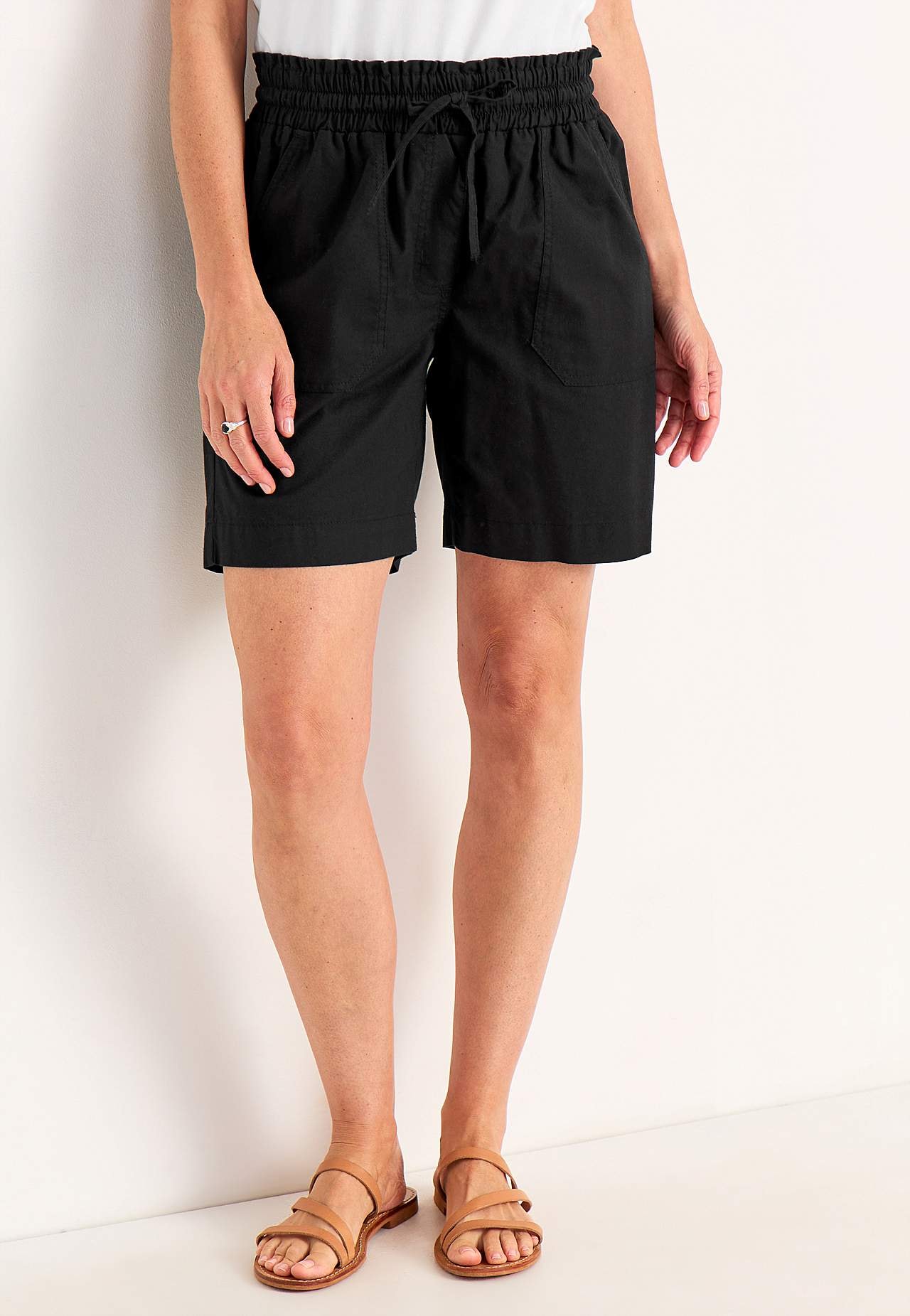 Shorts i vasket bomull Jade