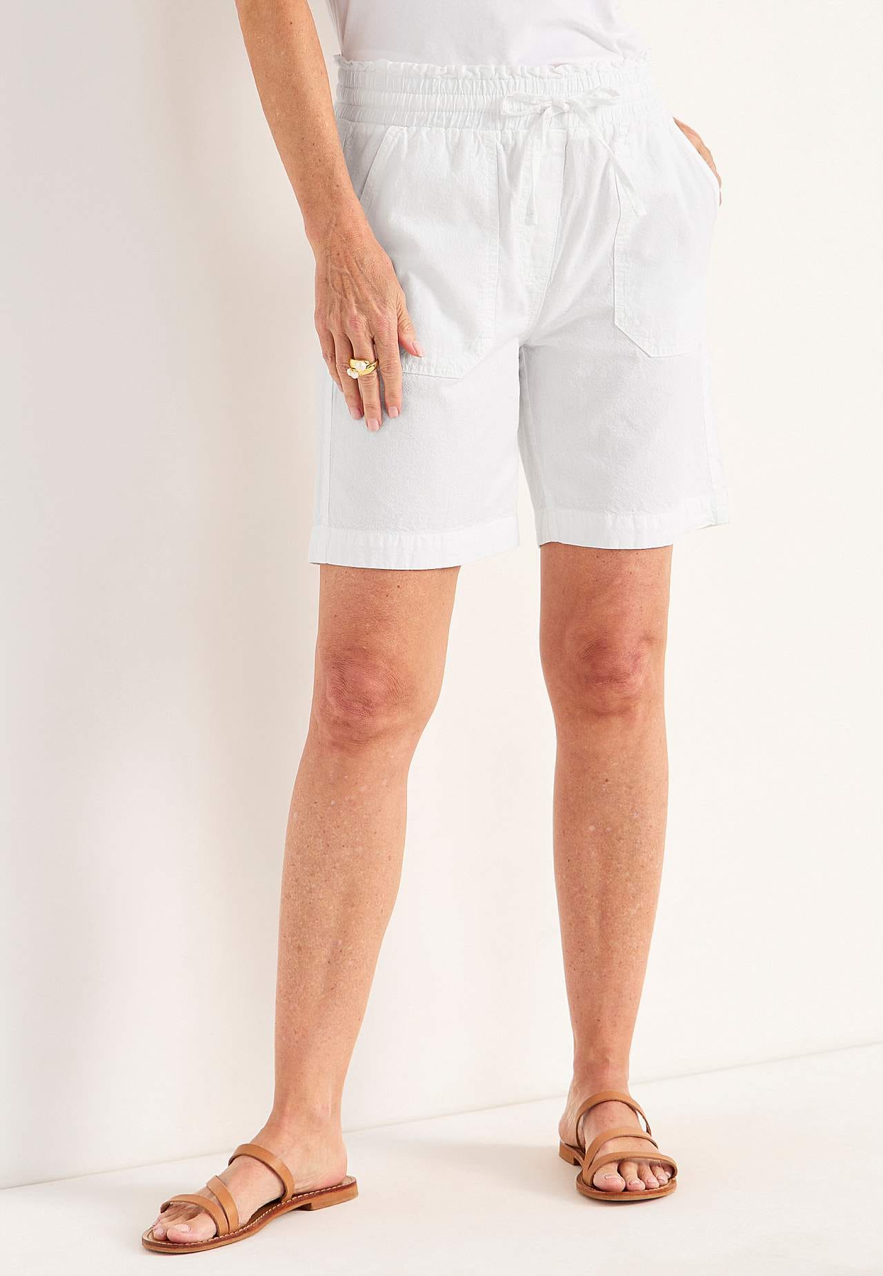 Shorts i vasket bomull Jade