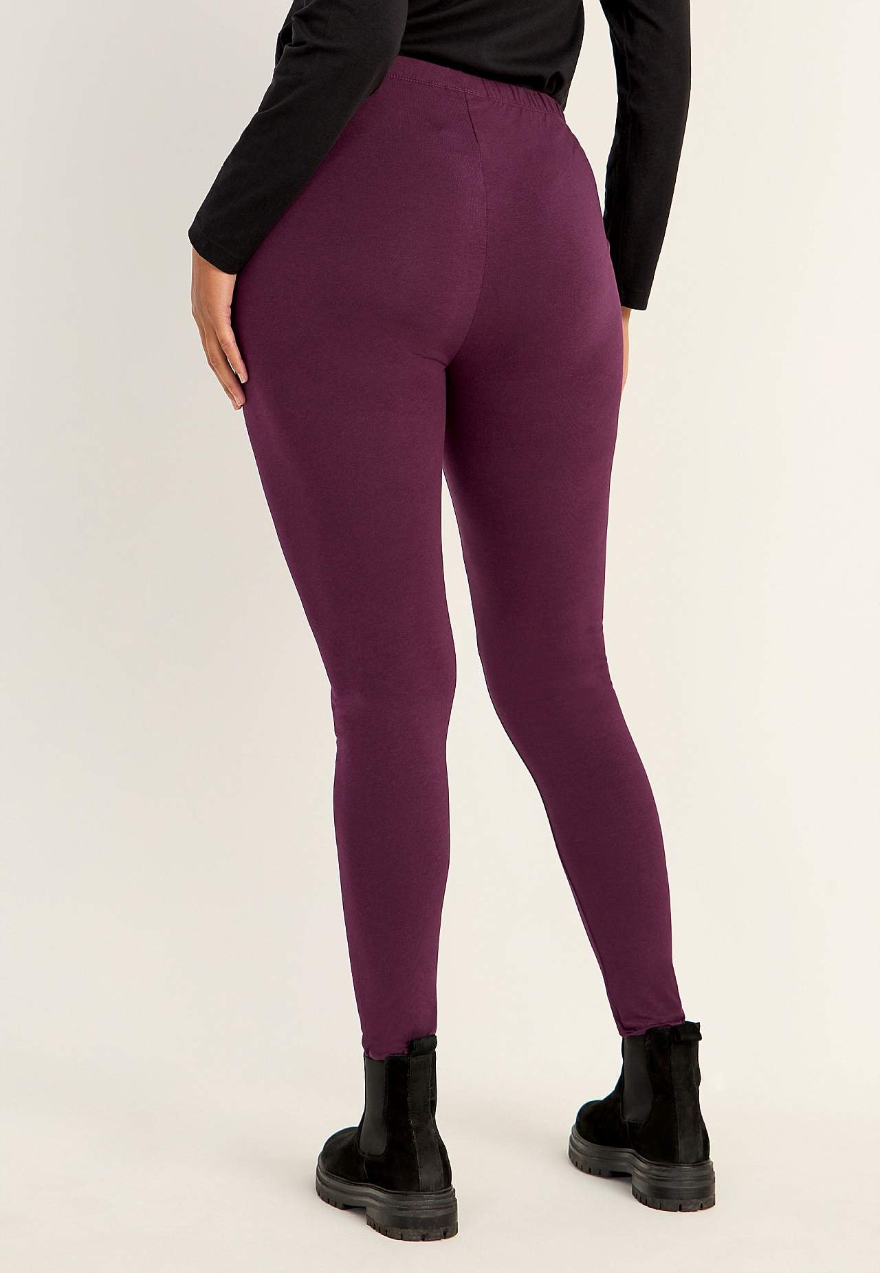 Leggings i bomull 2-pack