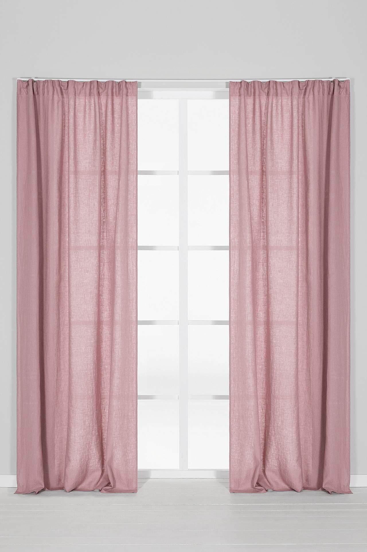 Gardinlengde lin 2-pack