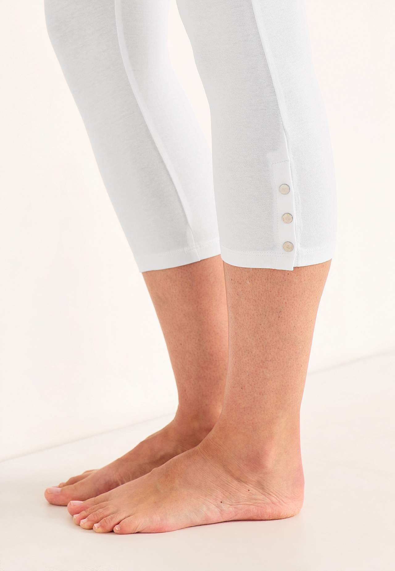 Caprileggings med fine knappedetaljer Milly 2-pack
