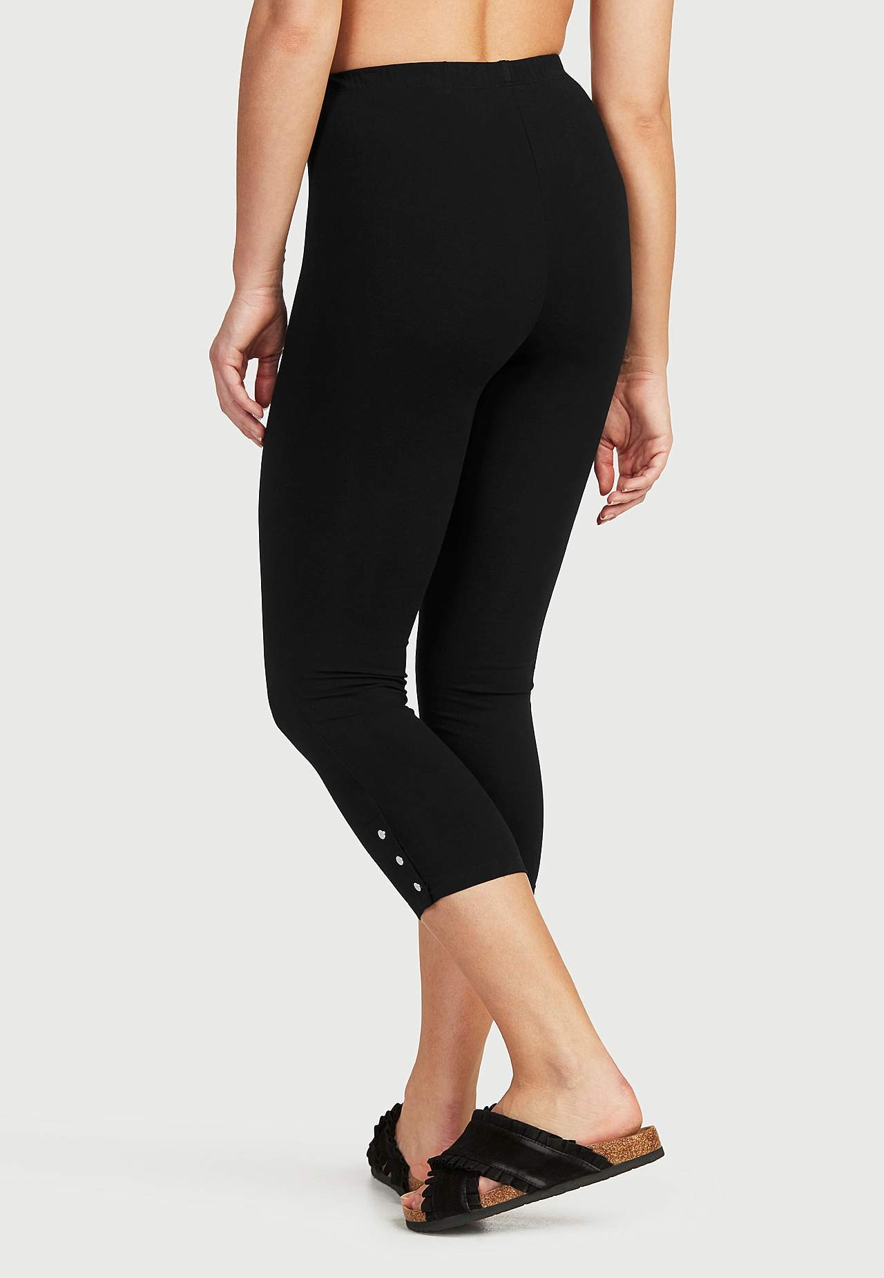 Caprileggings med fine knappedetaljer Milly 2-pack