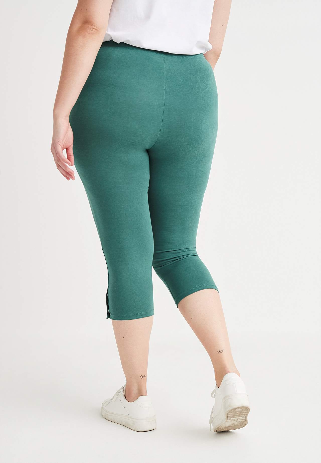Caprileggings med fine knappedetaljer Milly 2-pack