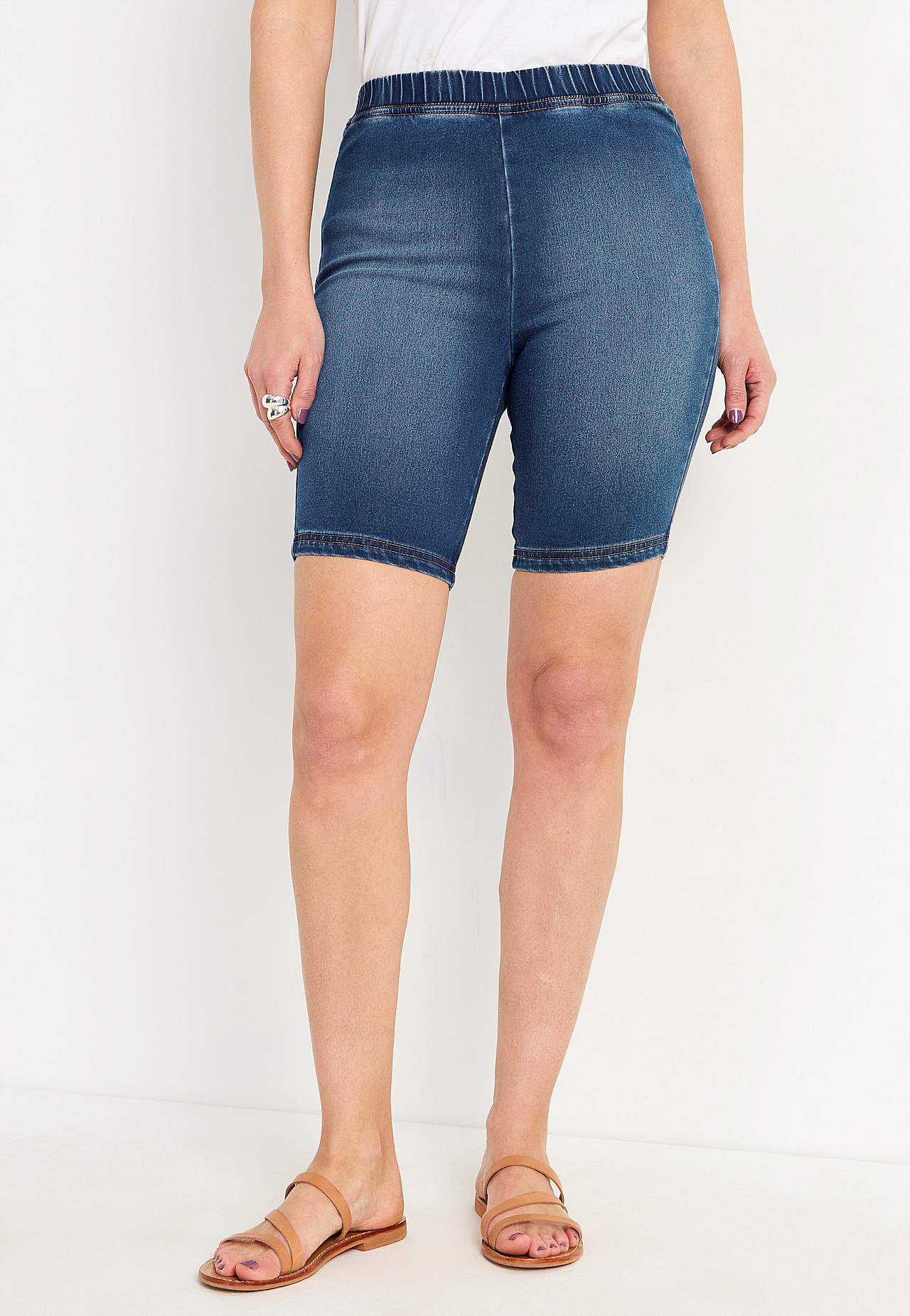Sykkelshorts i denim