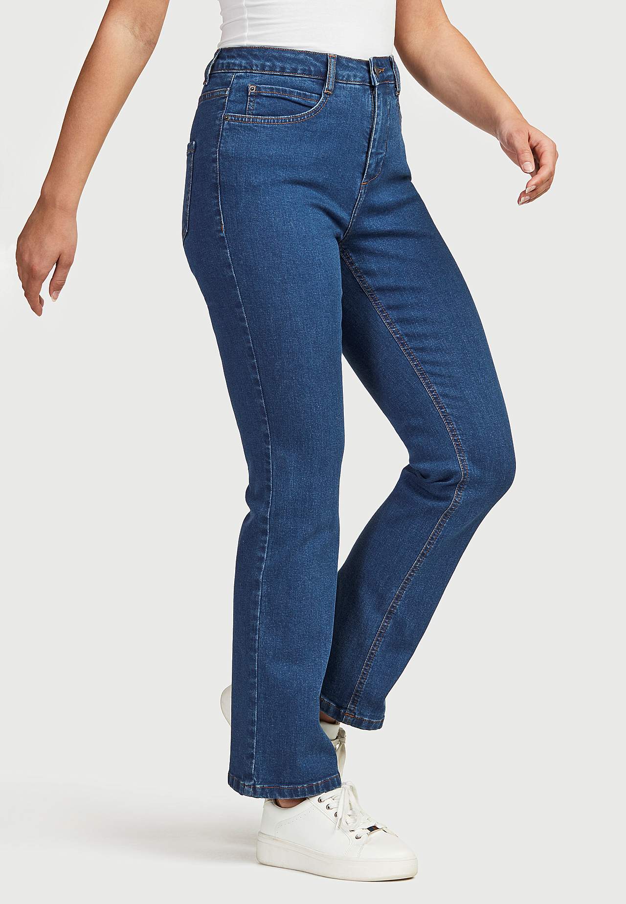 Rette jeans i organisk bomull Nissan