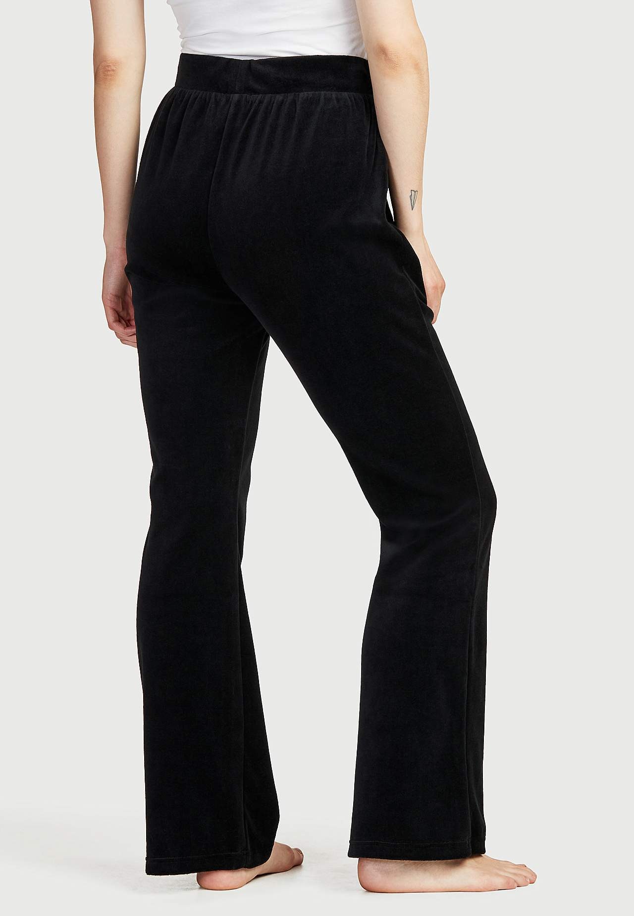Velurbukse med bootcut Wilma