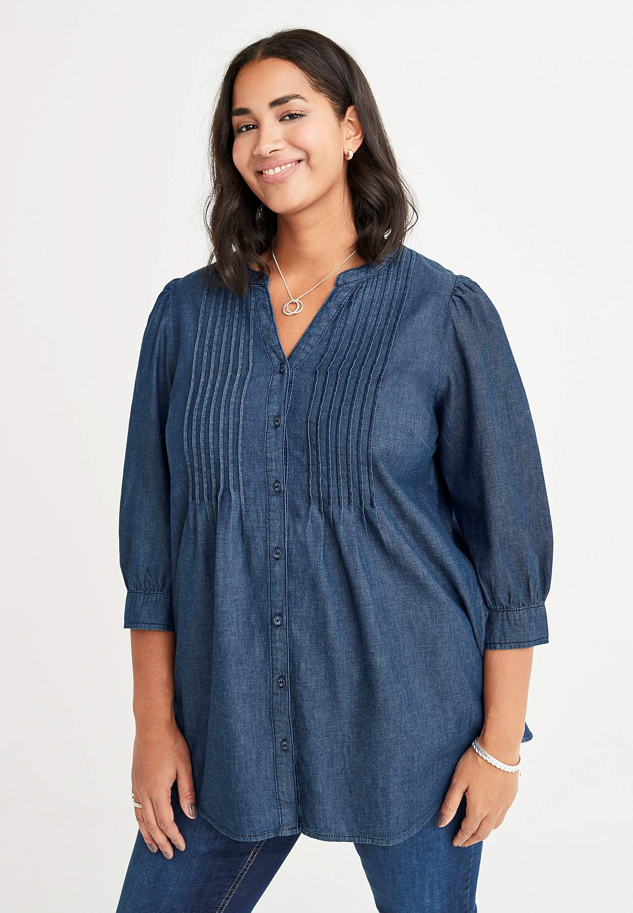 Tunika i denim Eivor