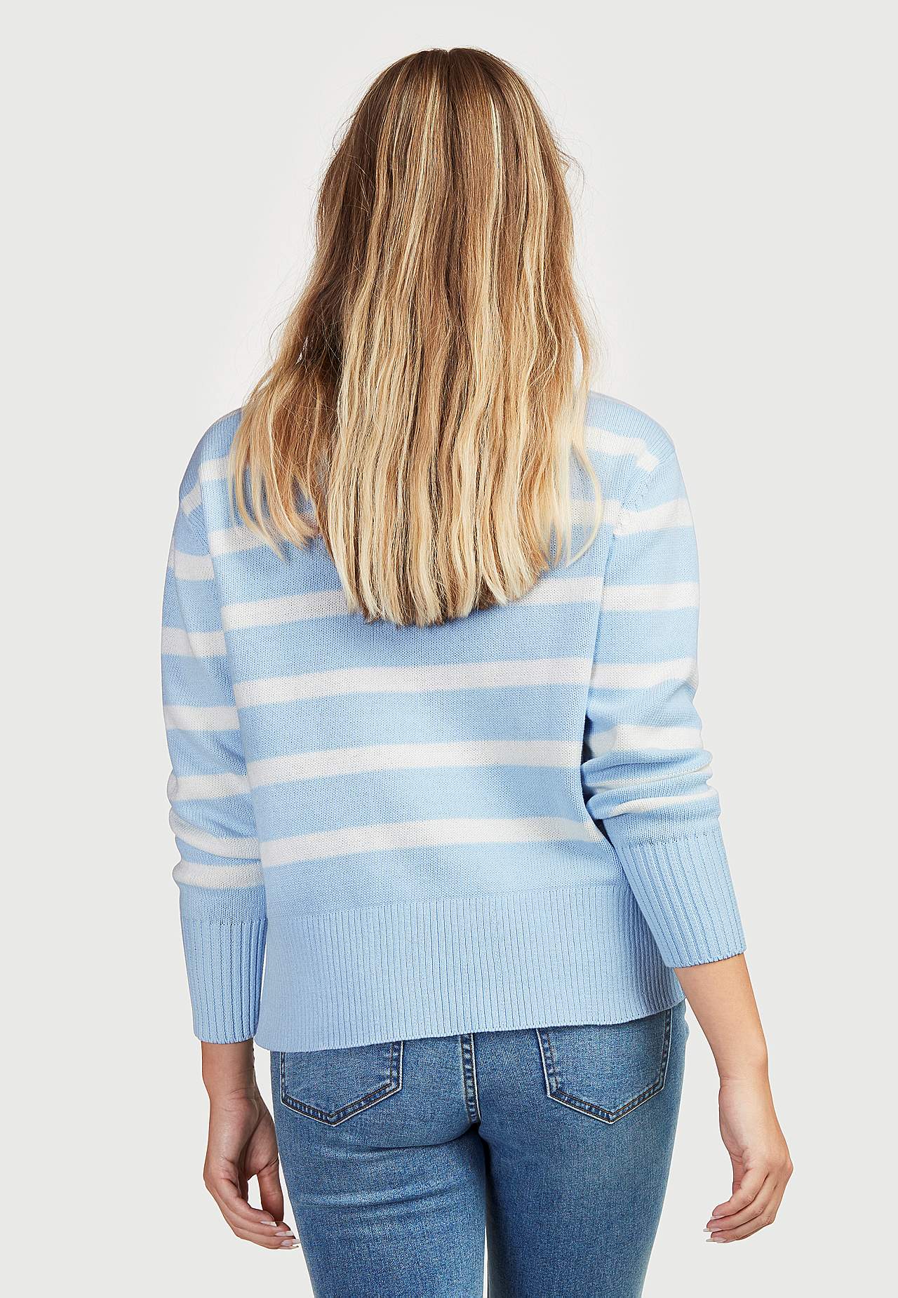 Stripete, kort genser Filippa