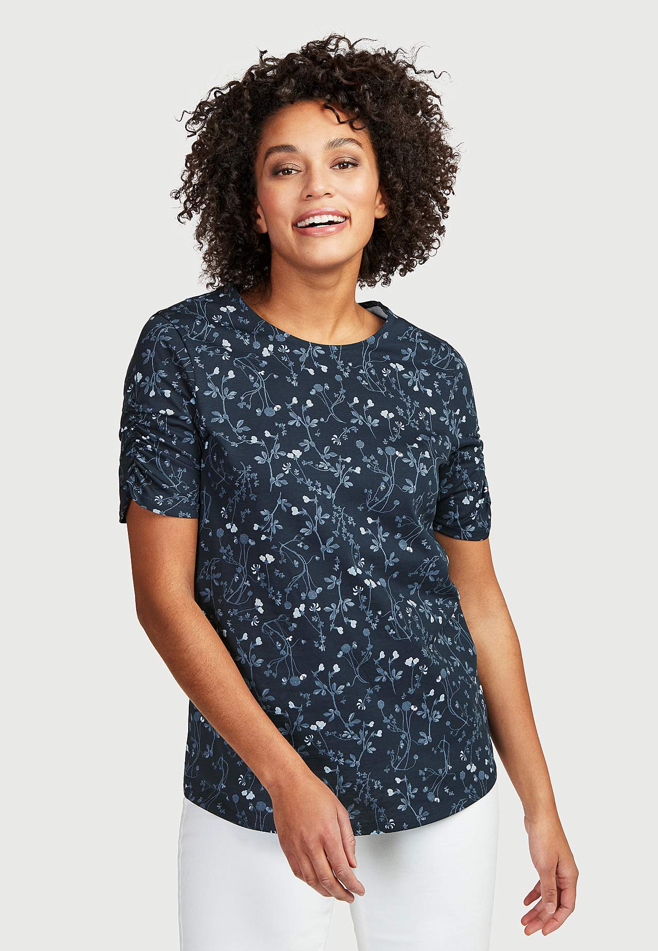 Jerseytopp med samlede ermer Amelia 2-pack