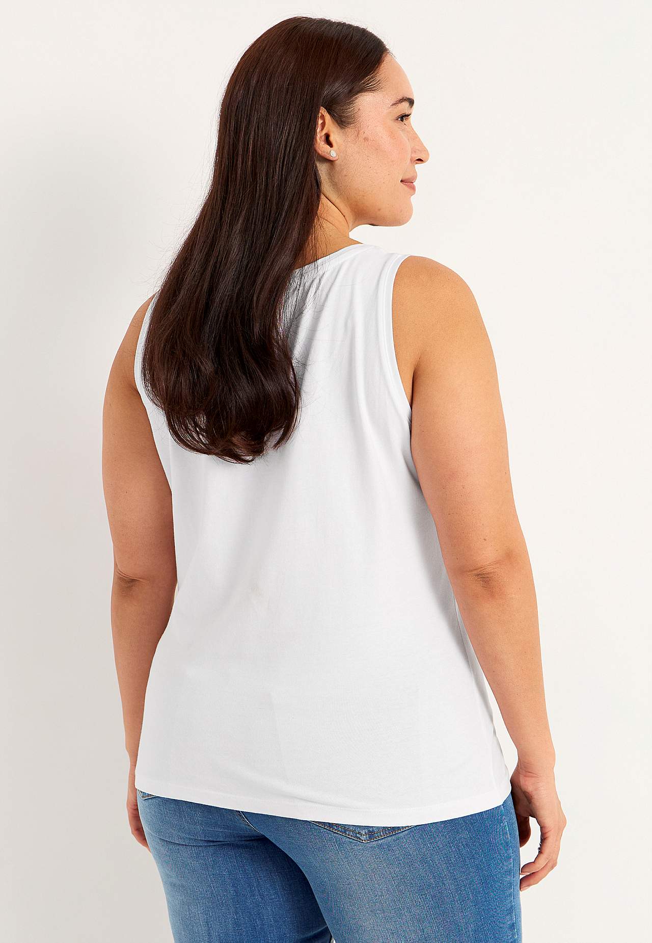 Singlet i myk, økologisk bomull 2-pack